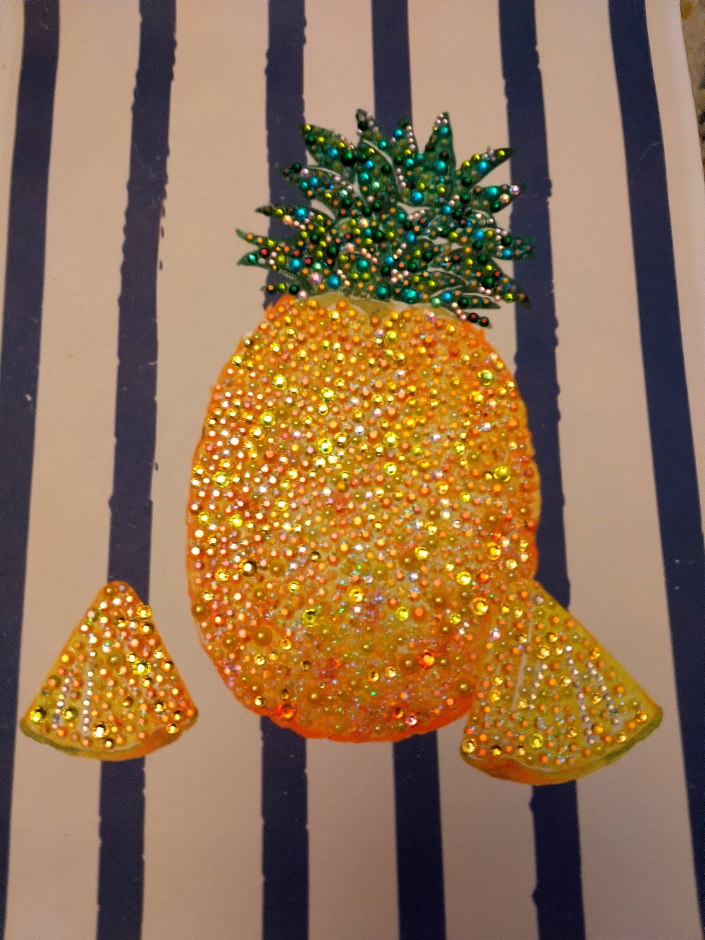 Blinged Out Pineapple Wall Art
